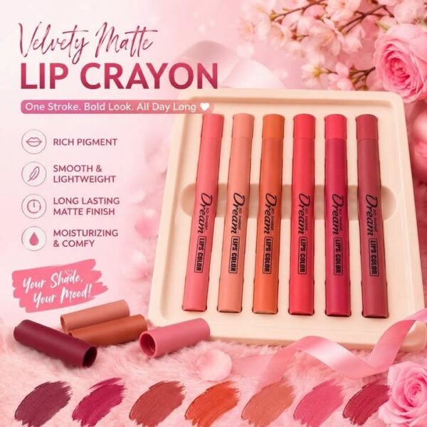 Dream Lips Velvety Matte Lip Crayon